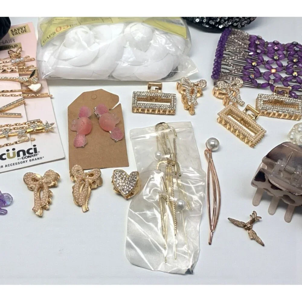 ✨ Huge Hair Accessories Bundle~2 lb Mix | Clips, Scrunchies, Barrettes & More ✨
